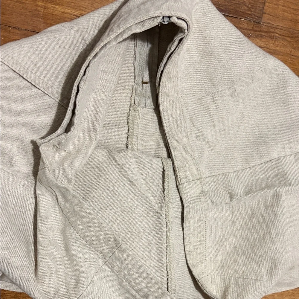 Vintage Dockers Tan Women's Skort with‎ Button Detail big linen cotton